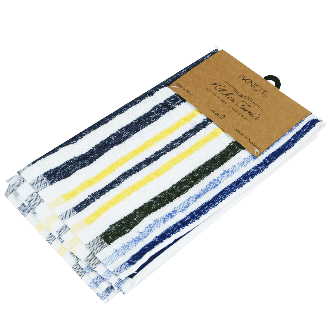 Knotco Yarn Dyed Kitchen Towels (Set of 2)