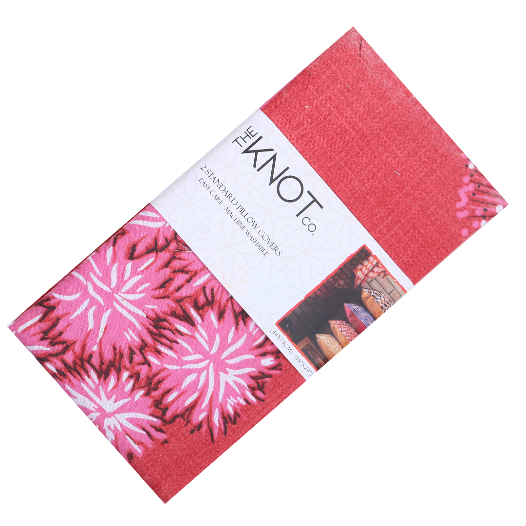 Cotton Printed Pillow Cover - The Knotco -