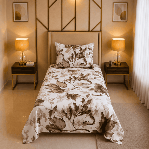 Knotco Printed Cotton Rich Bedsheet Set TC-150