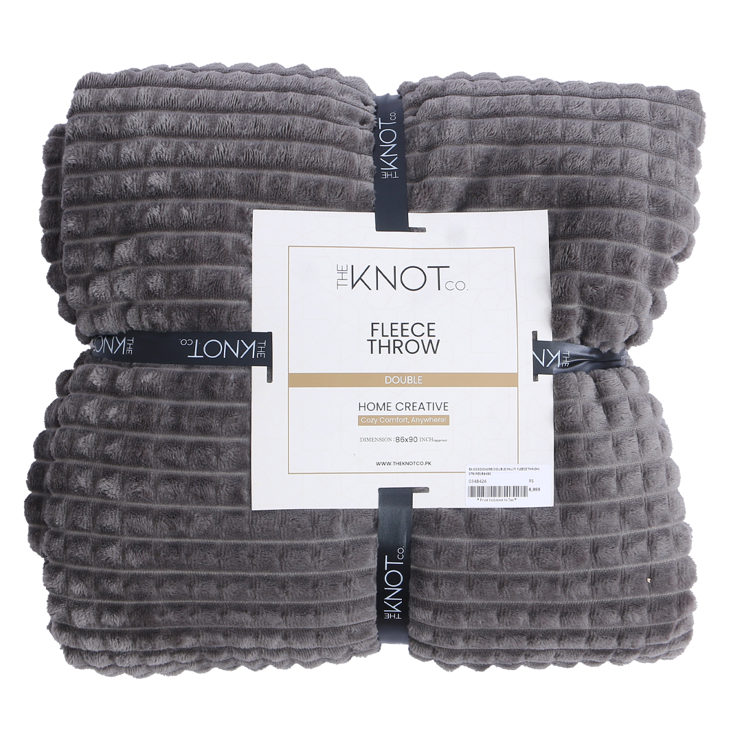 Luxury Plush Fleece throw ( 86 x 90 ) - The Knotco -