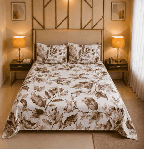 Knotco Printed Cotton Rich Bedsheet Set TC-150