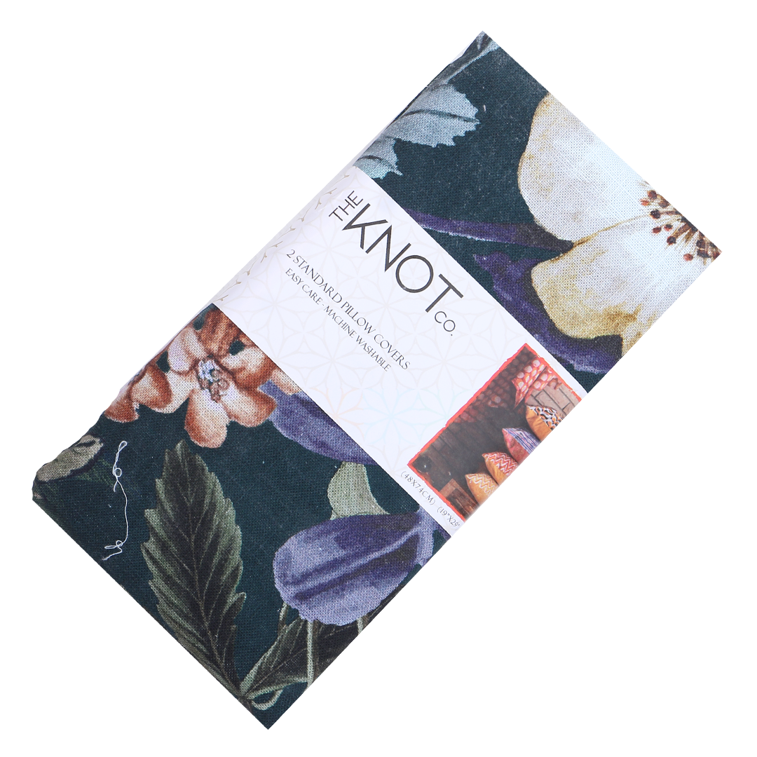 Cotton Printed Pillow Cover - The Knotco -
