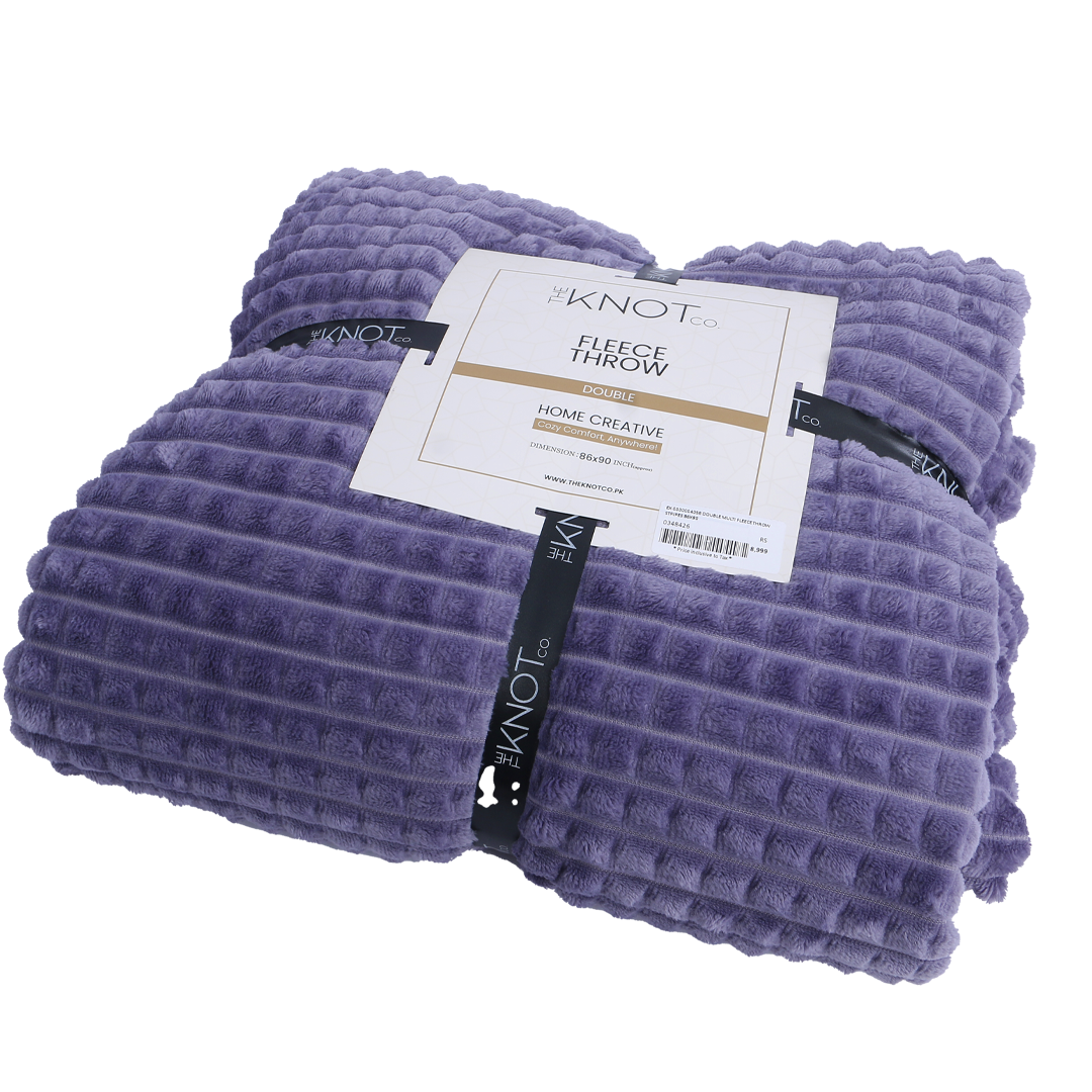 Luxury Plush Fleece throw ( 86 x 90 ) - The Knotco -