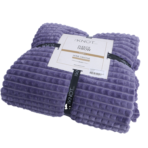 Luxury Plush Fleece throw ( 86 x 90 ) - The Knotco -