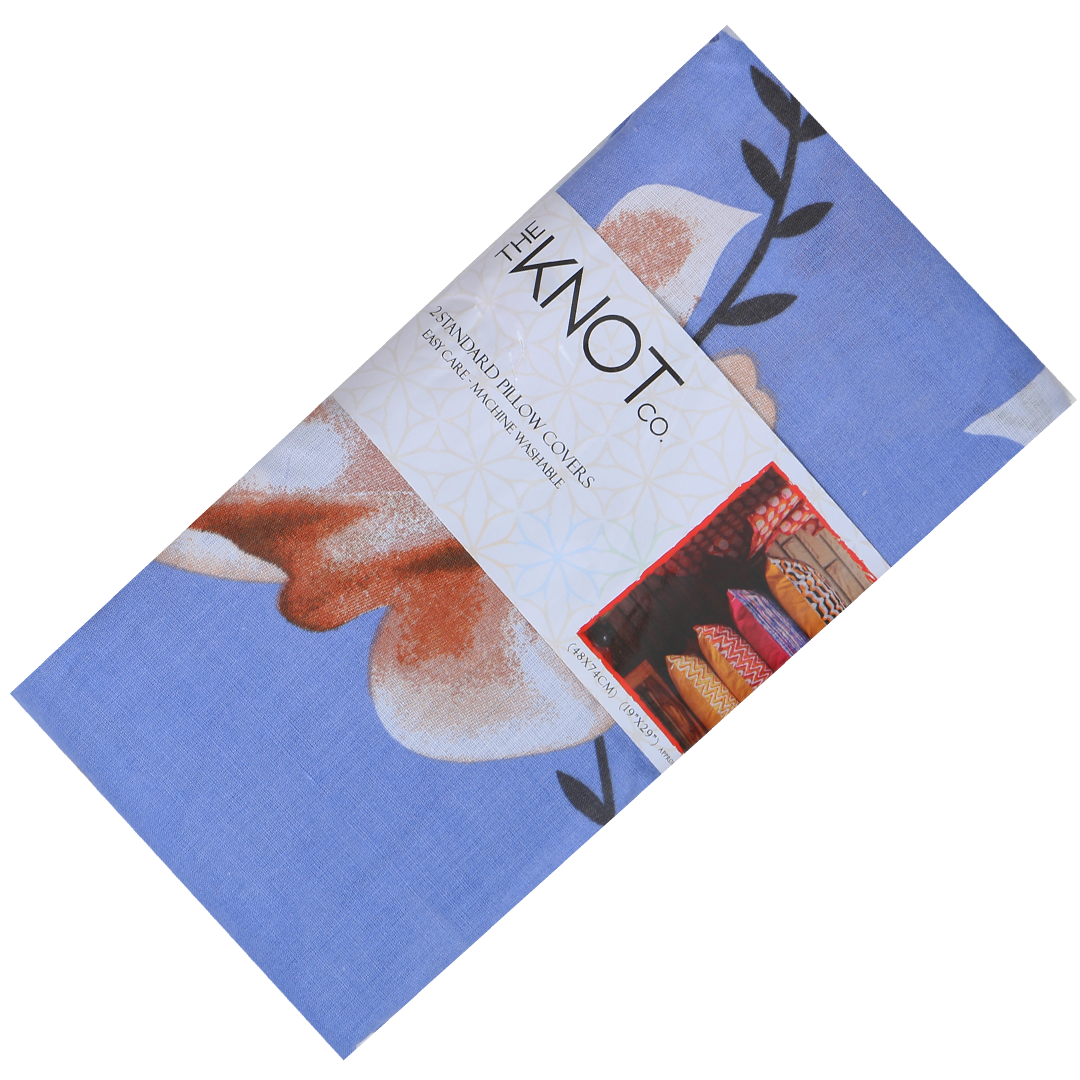 Cotton Printed Pillow Cover - The Knotco -