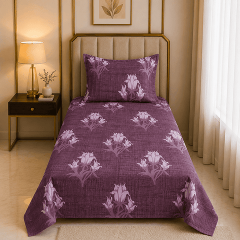 Knotco Printed Cotton Rich Bedsheet Set TC-150