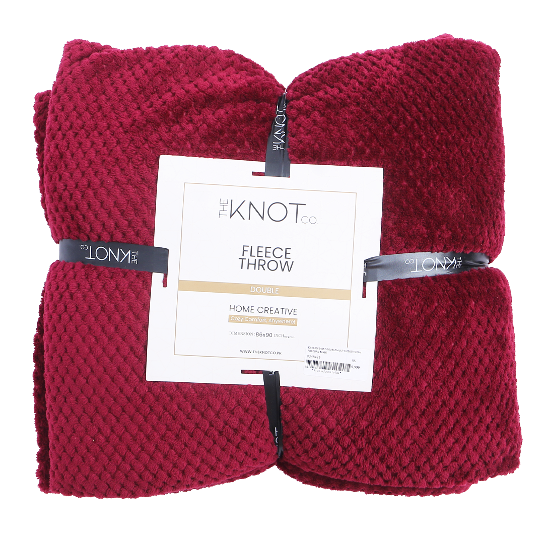 Luxury Plush Fleece throw ( 86 x 90 ) - The Knotco -