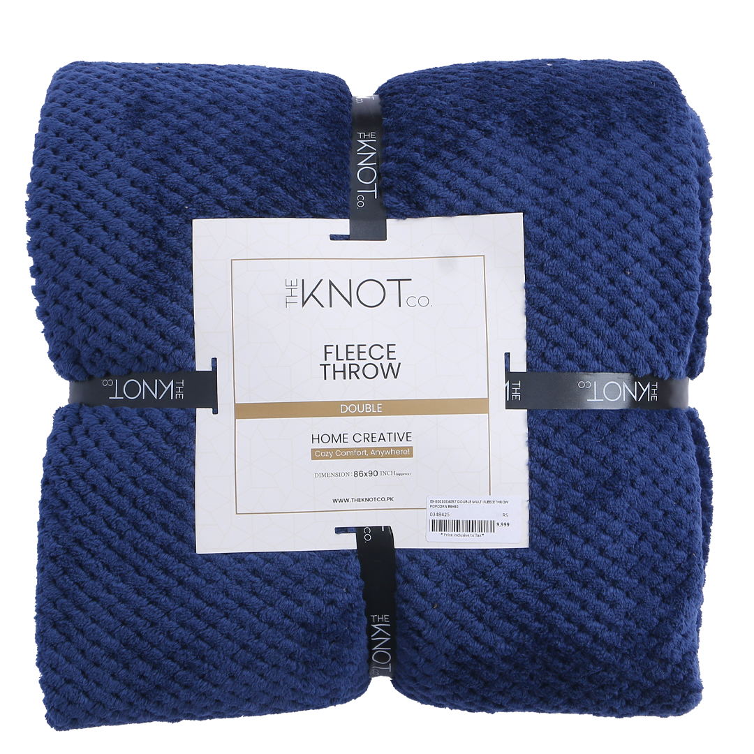 Luxury Plush Fleece throw ( 86 x 90 ) - The Knotco -