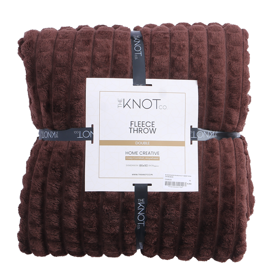 Luxury Plush Fleece throw ( 86 x 90 ) - The Knotco -