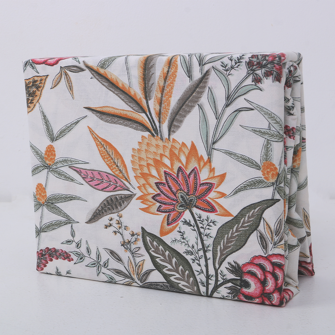 Single Cotton Printed Bedsheet Set TC-150