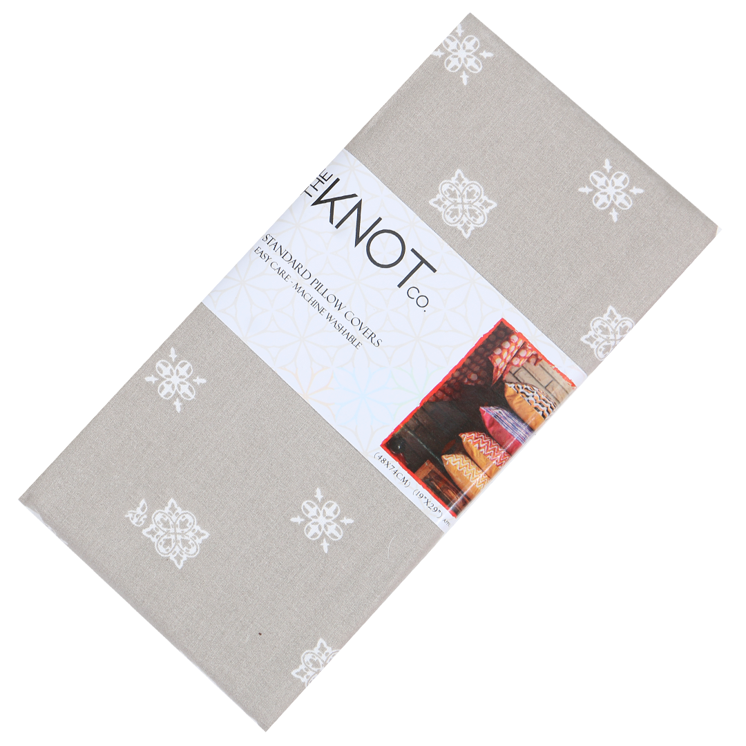 Cotton Printed Pillow Cover - The Knotco -