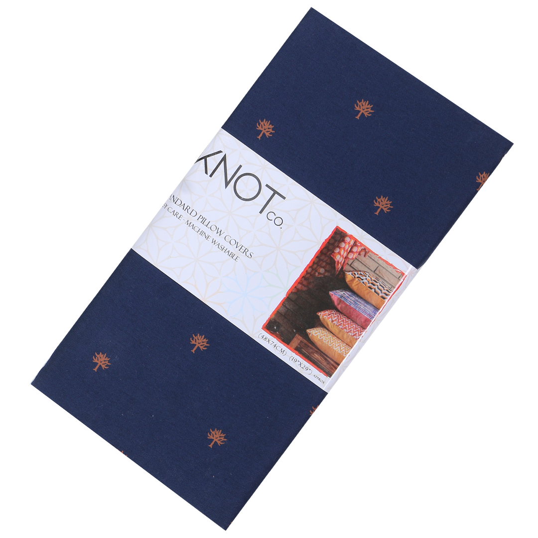 Cotton Printed Pillow Cover - The Knotco -