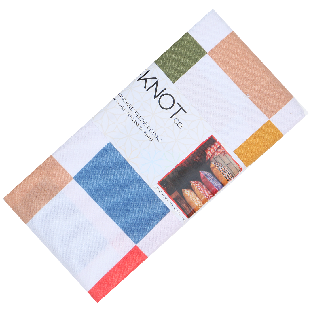 Cotton Printed Pillow Cover - The Knotco -