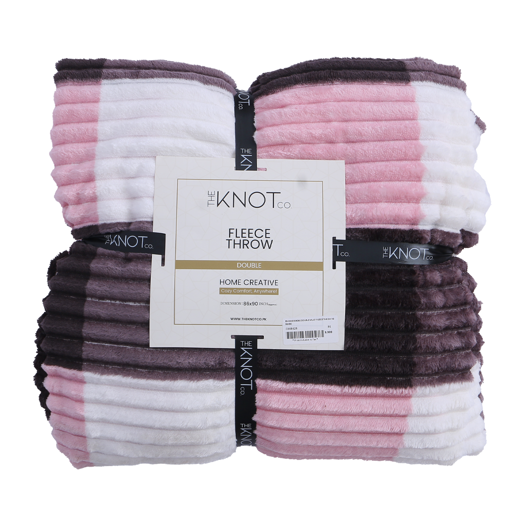 Luxury Plush Fleece throw ( 86 x 90 ) - The Knotco -