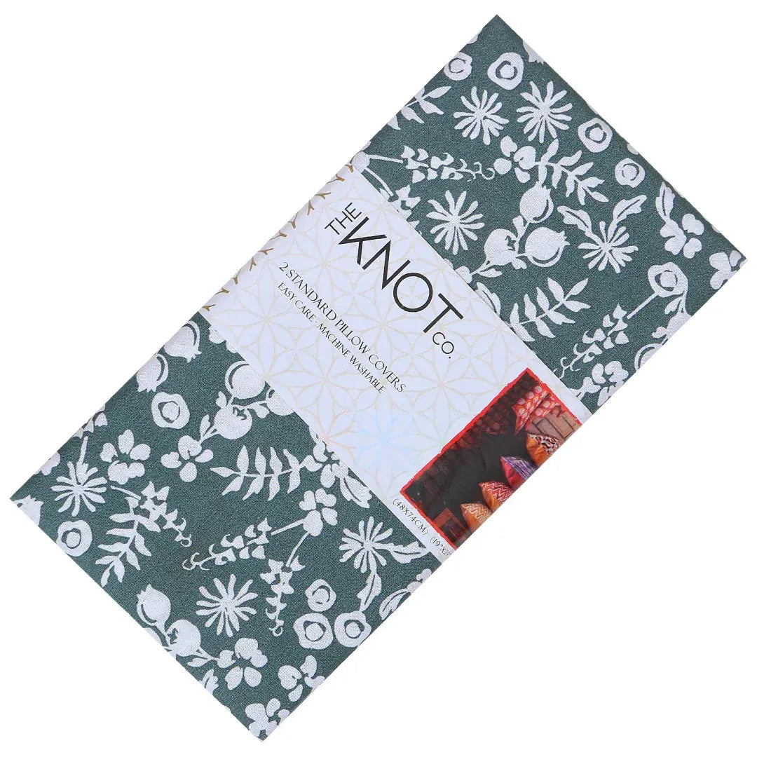 Cotton Printed Pillow Cover - The Knotco