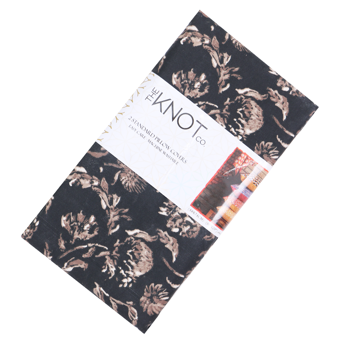 Cotton Printed Pillow Cover - The Knotco -