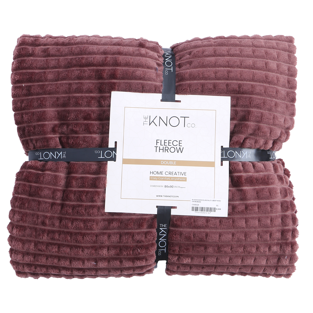 Luxury Plush Fleece throw ( 86 x 90 ) - The Knotco -
