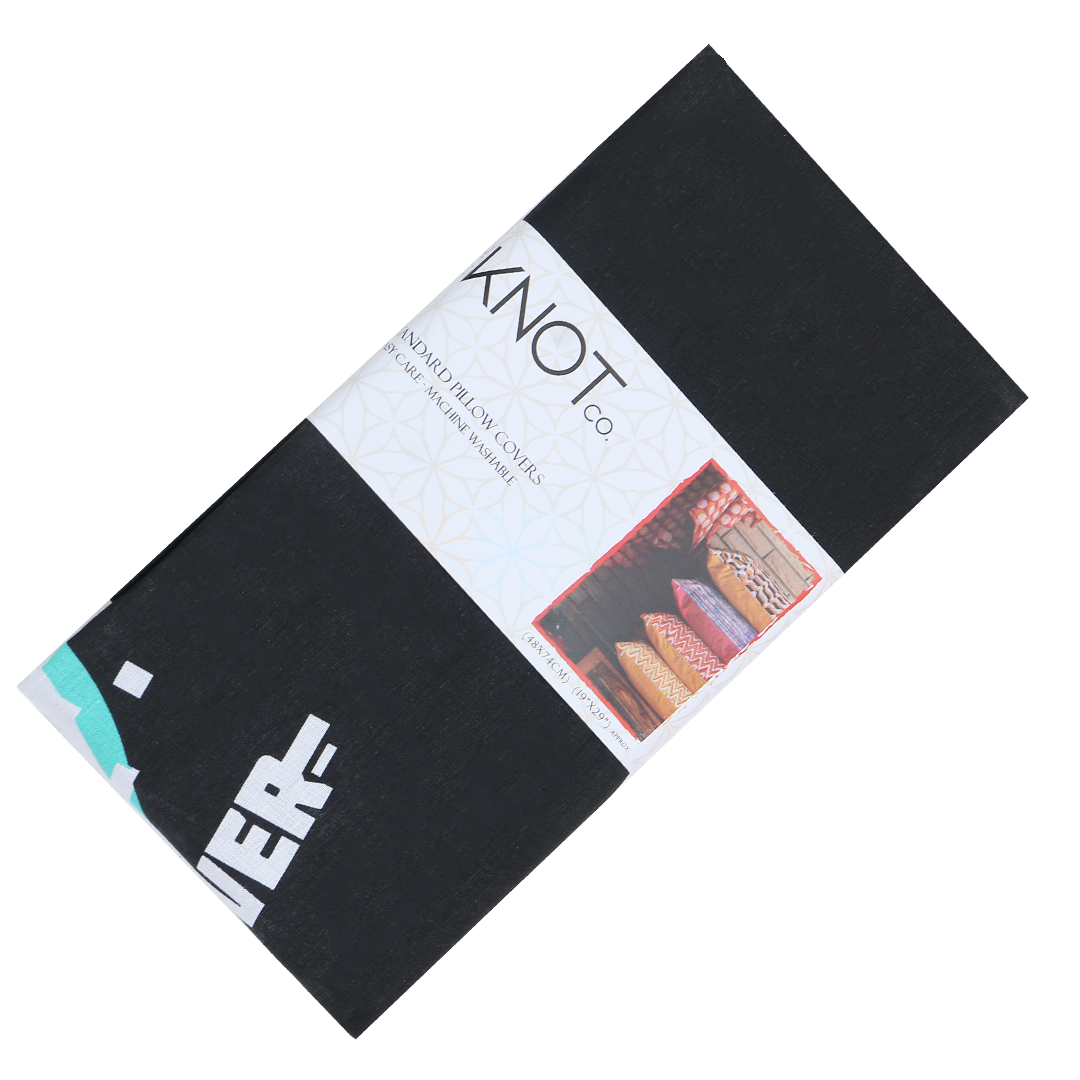 Cotton Printed Pillow Cover - The Knotco -