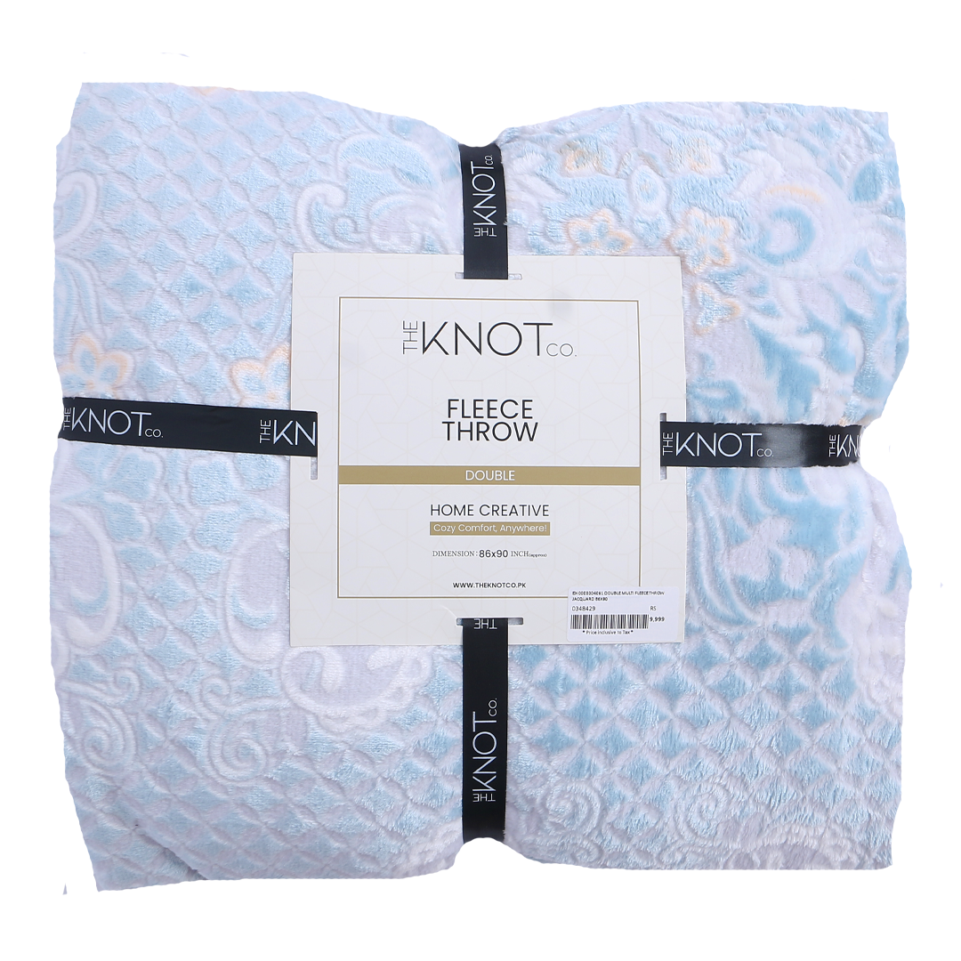 Luxury Plush Fleece throw ( 86 x 90 ) - The Knotco -