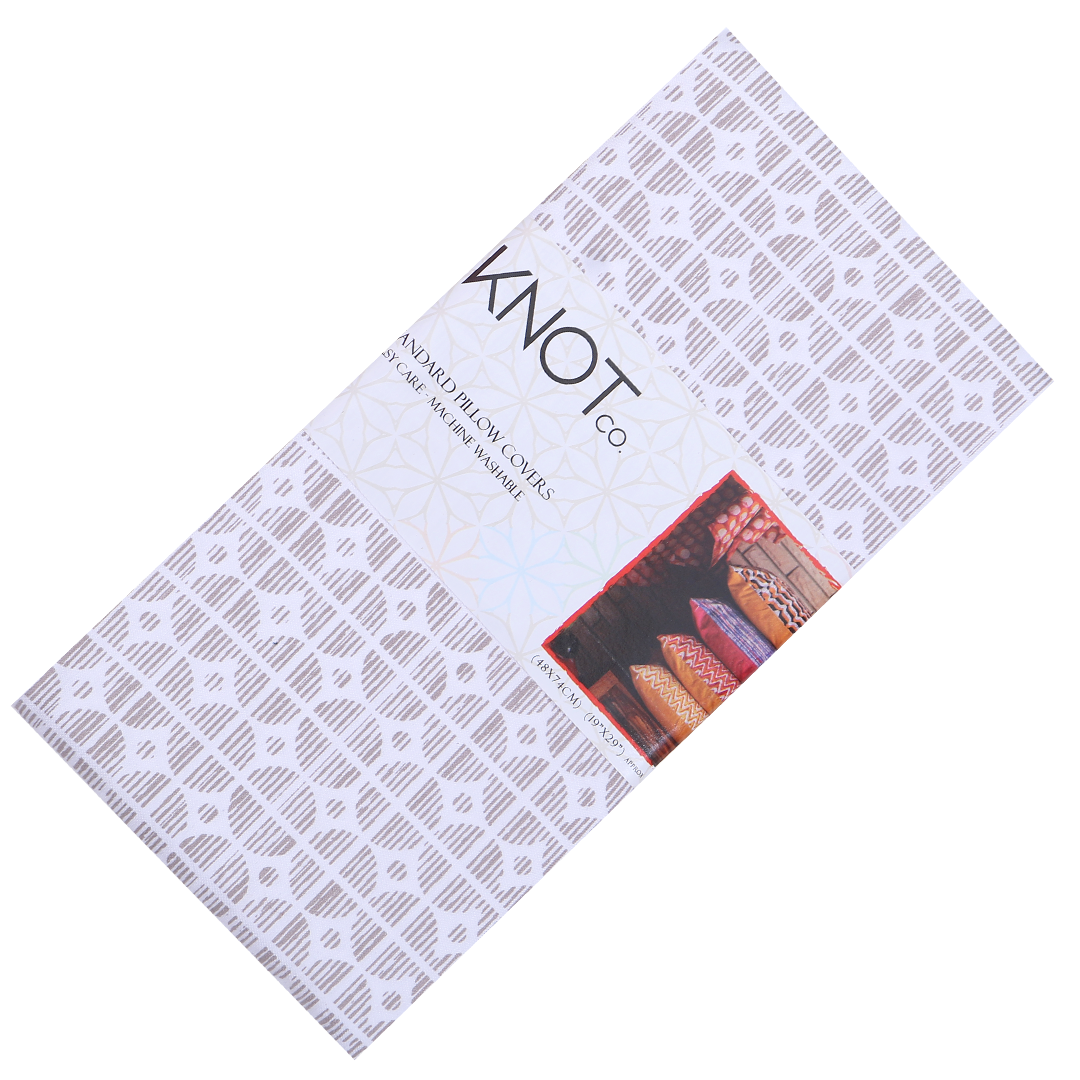 Cotton Printed Pillow Cover - The Knotco -