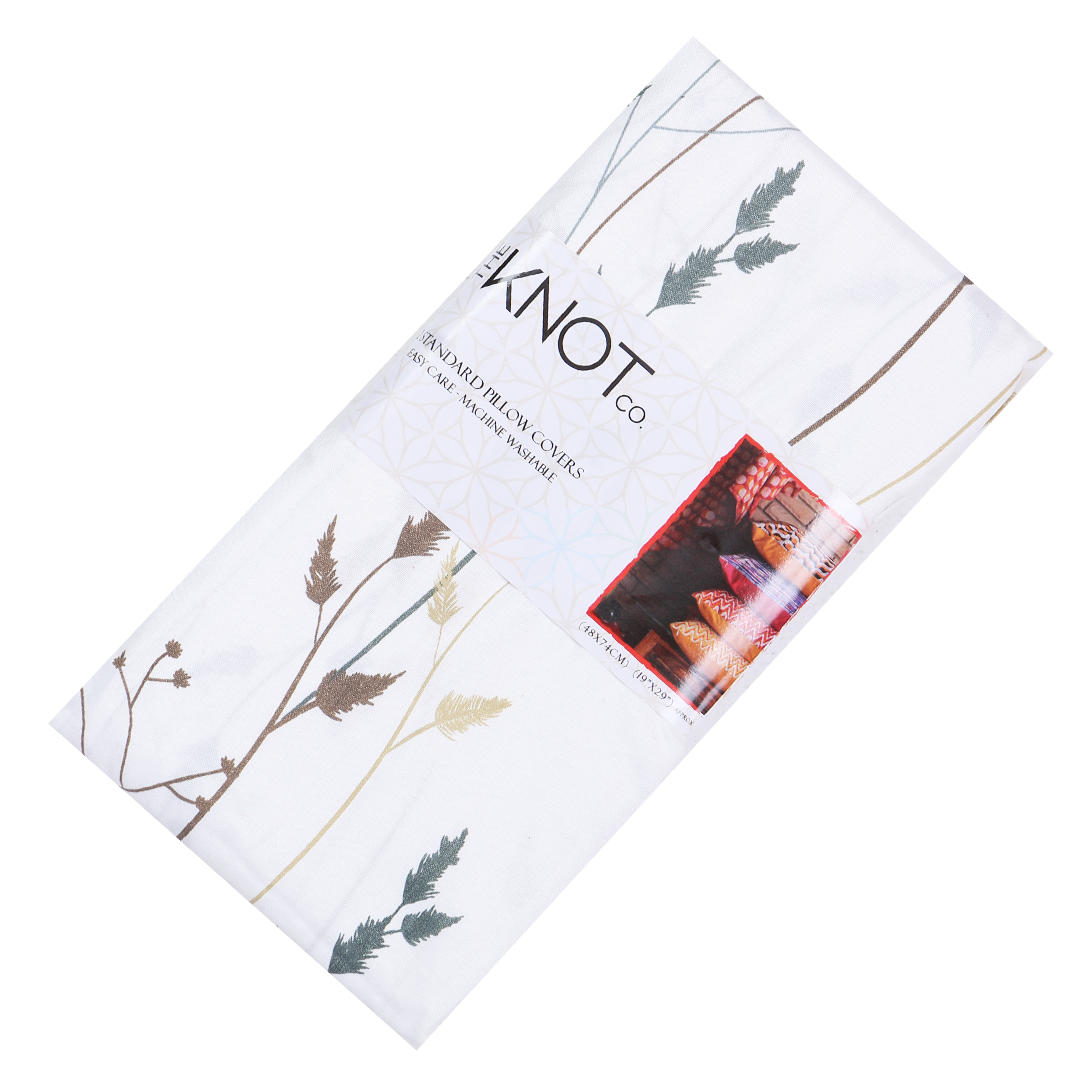 Cotton Printed Pillow Cover - The Knotco -