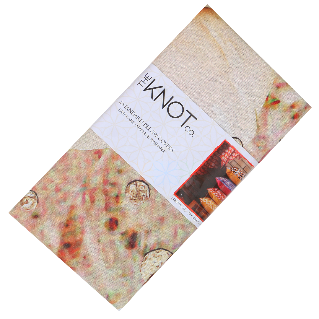 Cotton Printed Pillow Cover - The Knotco -