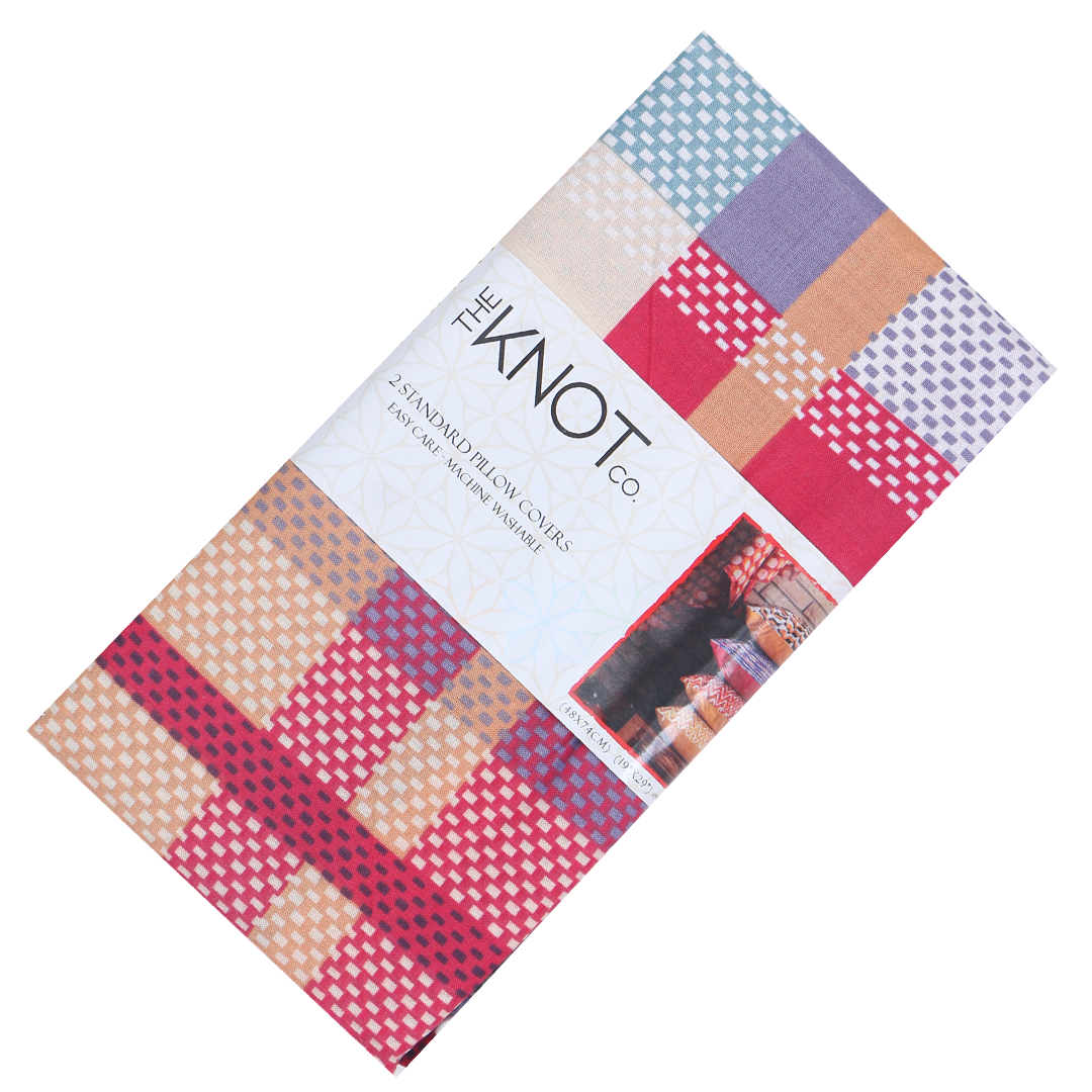 Cotton Printed Pillow Cover - The Knotco -