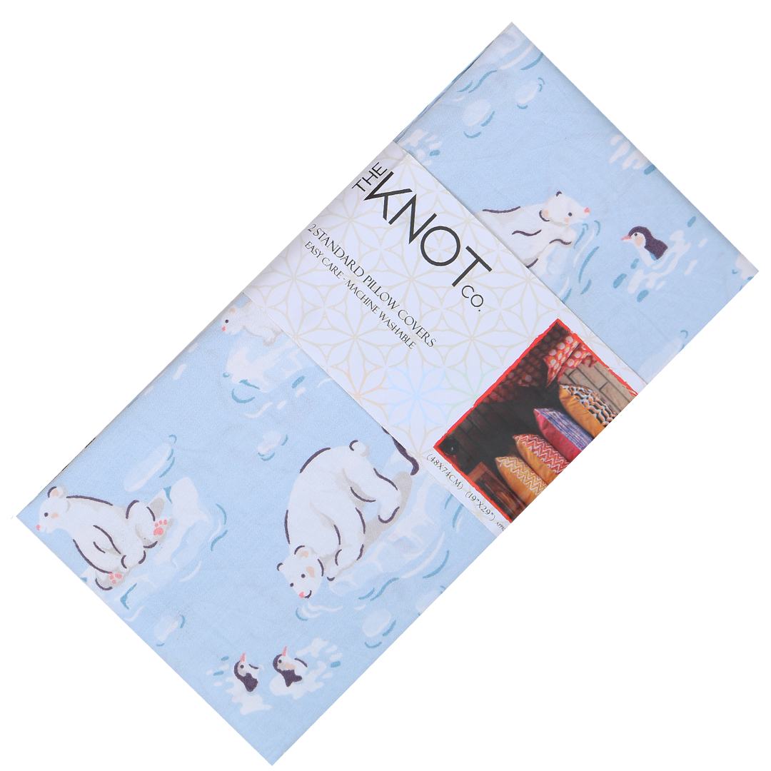 Cotton Printed Pillow Cover - The Knotco -