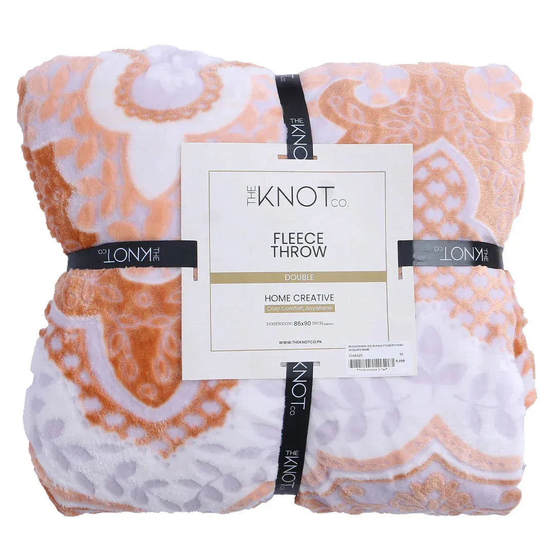 Luxury Plush Fleece throw ( 86 x 90 ) - The Knotco