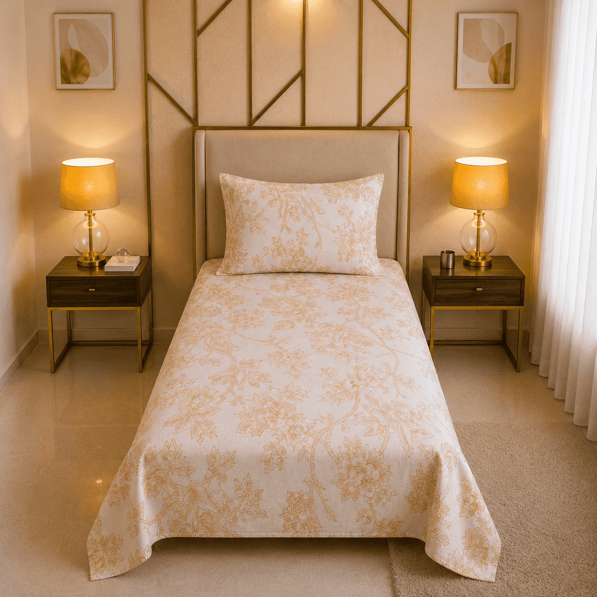 Single Percale Bedsheet Set TC-180