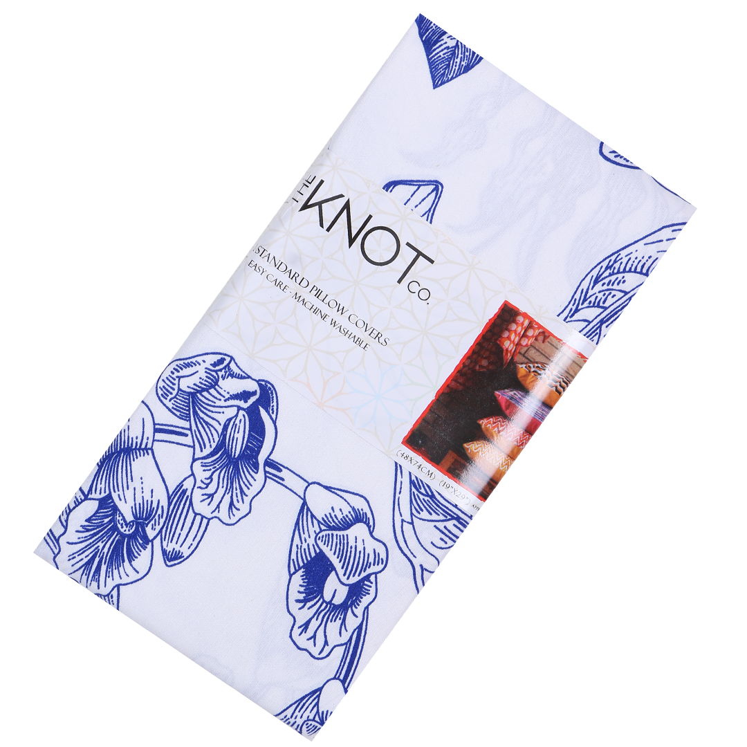 Cotton Printed Pillow Cover - The Knotco -