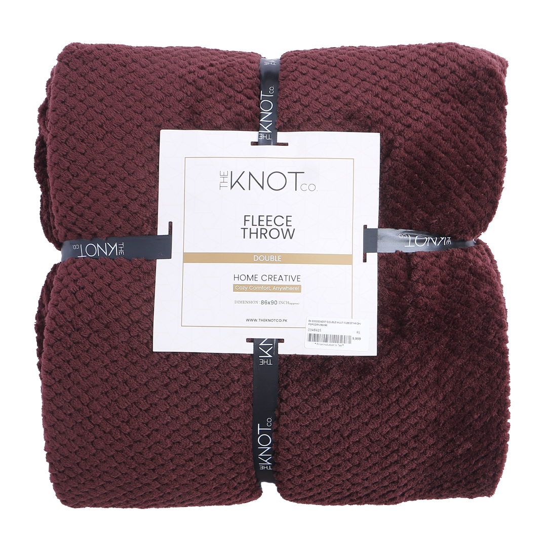 Luxury Plush Fleece throw ( 86 x 90 ) - The Knotco -