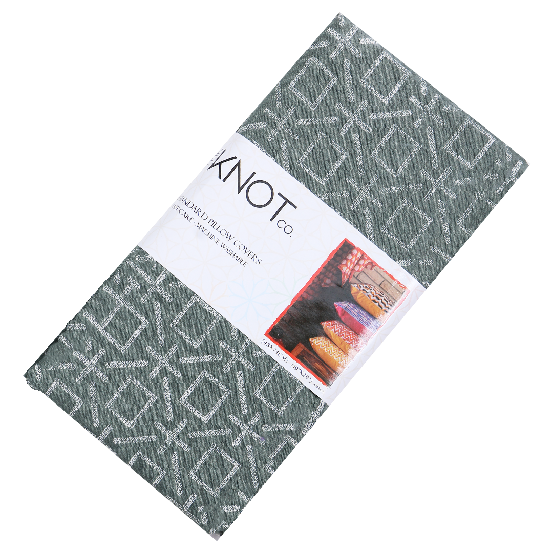 Cotton Printed Pillow Cover - The Knotco -