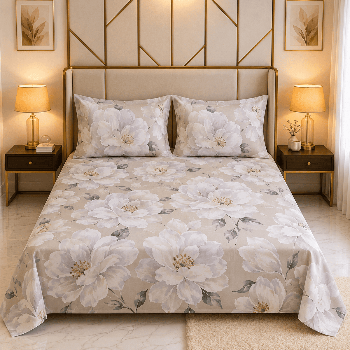 Double Satin Bedsheet Set TC-200
